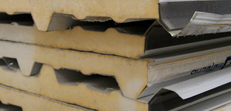 Varias piezas de paneles glamet metálicos