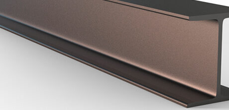 Plano a detalle de una pieza de perfil grey