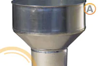 embudo galvanizado